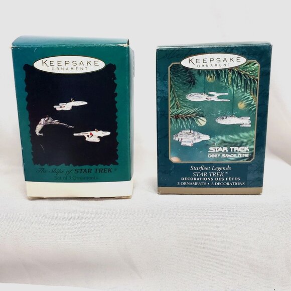 Hallmark Ornaments Star Trek Collection 1990s Magic Lighted Ships Lot of 7 - Picture 9 of 12